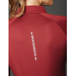 Polo manches courtes Weatherbeeta Victoria Premium femme Bordeaux