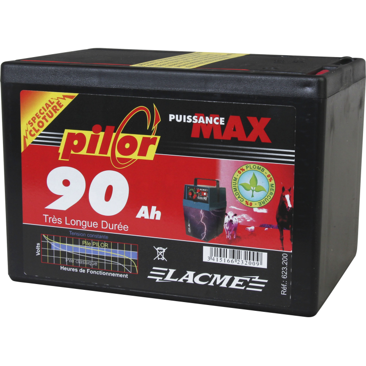 Batteria Pilor 9v 90Ah Lacmé