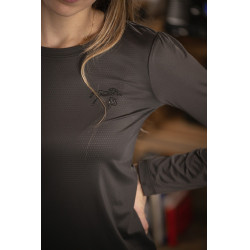 T-Shirt Pénélope Techty Maniche lunghe Grigio scuro