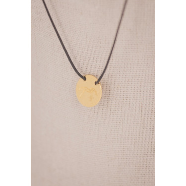 Collana Adelya Pénélope corda nera Collana Adelya Pénélope corda nera