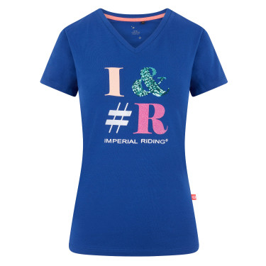 T-shirt Impérial Riding Blu cobalto