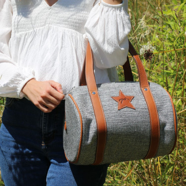 Sac Pénélope Nina Bowl gris petit modèle Sac Pénélope Nina Bowl gris petit modèle
