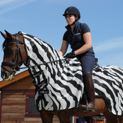 Coperta antimosche Zebra Bucas Buzz-Off Riding