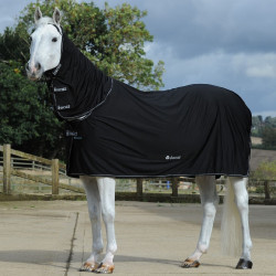 Coperta asciugante Bucas Power Cooler con collo Nero / argento