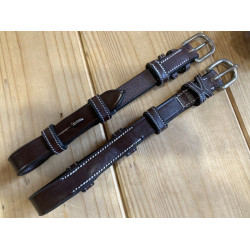 Montanti corti per redini Jump'In week Mogano Bordeaux