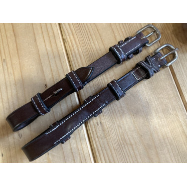 Montanti corti per redini Jump'In week Mogano Bordeaux