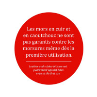 Mors releveur Jump'In en cuir rond