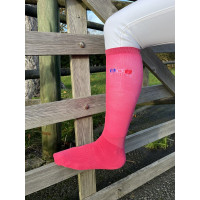Calze da equitazione Jump'In 2 paia Rosa fucsia