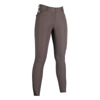 Pantaloni HKM Marrakesh con fondo intero in silicone Marrone scuro