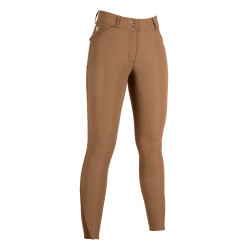 Pantaloni HKM Marrakesh con fondo intero in silicone Marrone chiaro