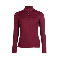T-Shirt funzionale HKM Berry Lace Rosso scuro T-Shirt funzionale HKM Berry Lace Rosso scuro