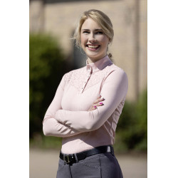 T-Shirt funzionale HKM Berry Lace Rosa antico T-Shirt funzionale HKM Berry Lace Rosa antico