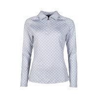 T-shirt funzionale HKM Rosewood Allover Print Grigio chiaro