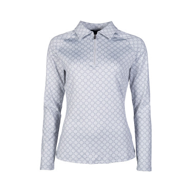 T-shirt funzionale HKM Rosewood Allover Print Grigio chiaro