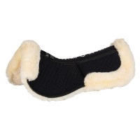 Amortisseur en coton avec poches et mouton Equestro Marron / naturel