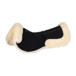 Ammortizzatore in cotone con tasche e montone Equestro Nero / naturale