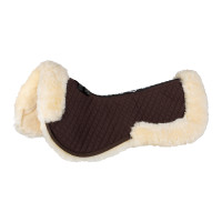 Amortisseur en coton et mouton Equestro Marron / naturel