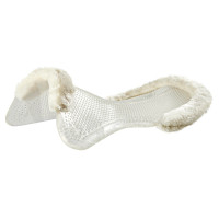 Ammortizzatore terapeutico in gel ritagliato in lana ecologica Acavallo Trasparente / bianco