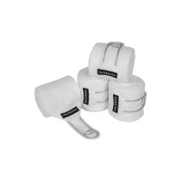 Bandas de polo para pony con logo bordado Diamond en juego de 4 Equestro Bianco Bandas de polo para pony con logo bordado Diamond en juego de 4 Equestro Bianco