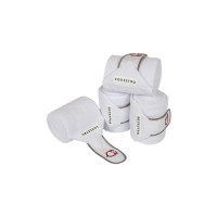 Fasce polo traspiranti pony Trim confezione da 4 Equestro Bianco / rosso / grigio Fasce polo traspiranti pony Trim confezione da 4 Equestro Bianco / rosso / grigio