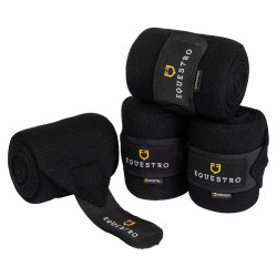 Bende da riposo in lana confezione da 4 Equestro Nero