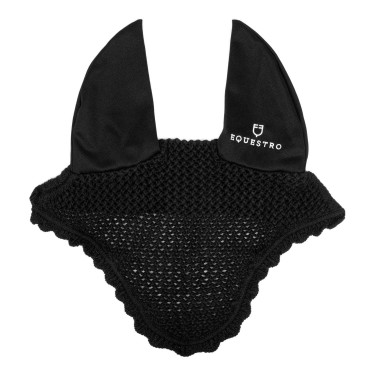 Cuffia antimosche in cotone con orecchie elastiche Equestro Cuffia antimosche in cotone con orecchie elastiche Equestro