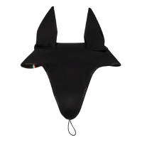 Cuffia antimosche in tessuto tecnico con attacco al sottogola Equestro Nero / nero Cuffia antimosche in tessuto tecnico con attacco al sottogola Equestro Nero / nero