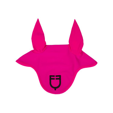 Cuffia anti-mosche in tessuto tecnico con logo Equestro