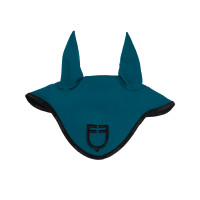Cuffia anti-mosche in tessuto tecnico con logo GP Equestro Petrolio / nero Blu Cuffia anti-mosche in tessuto tecnico con logo GP Equestro Petrolio / nero Blu