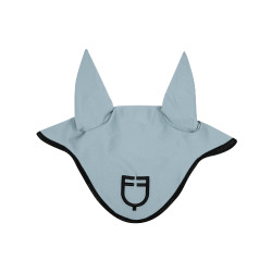 Cuffia anti-mosche in tessuto tecnico con logo GP Equestro edizione limitata Azzurro cielo / nero Blu