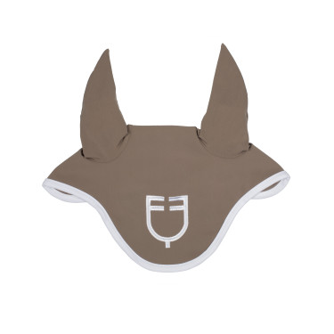 Cuffia anti-mosche in tessuto tecnico White Line Edition Equestro Noce Marrone