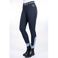 Pantalón Bloomsbury con asiento completo de silicona HKM Blu scuro Pantalón Bloomsbury con asiento completo de silicona HKM Blu scuro