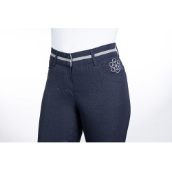 Pantalón Bloomsbury con asiento completo de silicona HKM Blu scuro Pantalón Bloomsbury con asiento completo de silicona HKM Blu scuro