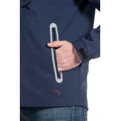 Giacca Softshell HKM uomo Derby Blu scuro
