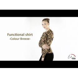 Maglietta Clolour Breeze a maniche lunghe HKM Naturale Marrone