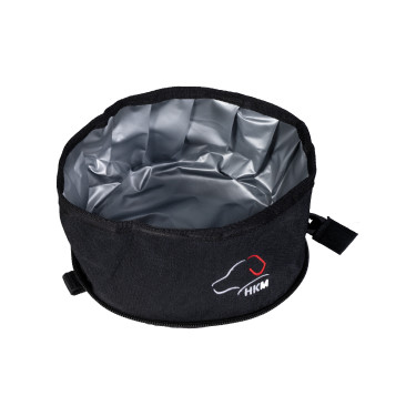 Ciotola da viaggio per cane Buddy HKM Nero