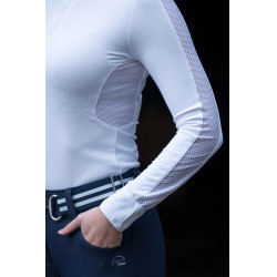 Maglietta funzionale Hunter a maniche lunghe HKM Bianco