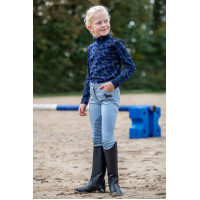 T-shirt tecnico HKM Bria a maniche lunghe Blu scuro