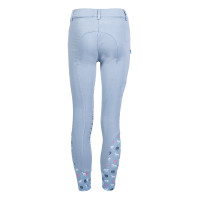 Pantaloni Bria con rinforzi in silicone HKM Blu grigio