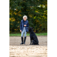 Pantaloni Bria con rinforzi in silicone HKM Blu grigio