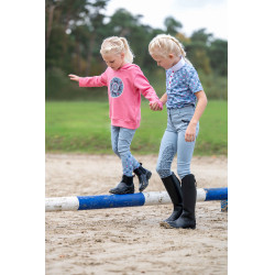 Pantaloni Bria con rinforzi in silicone HKM Blu grigio