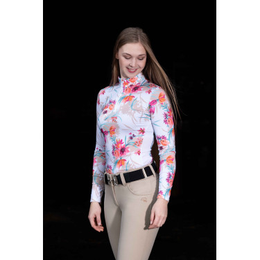 T-shirt tecnico HKM Flower a maniche lunghe T-shirt tecnico HKM Flower a maniche lunghe