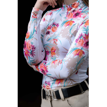 T-shirt tecnico HKM Flower a maniche lunghe T-shirt tecnico HKM Flower a maniche lunghe