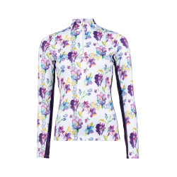 T-shirt funzionale Lilac Flower HKM Bianco / viola