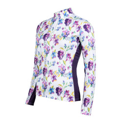 T-shirt funzionale Lilac Flower HKM Bianco / viola