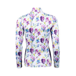 T-shirt funzionale Lilac Flower HKM Bianco / viola