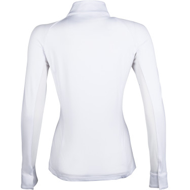 Polo da concorso HKM Hunter a maniche lunghe Bianco / talpa