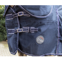 Coperta da esterno Starter foderata in pile HKM Blu scuro