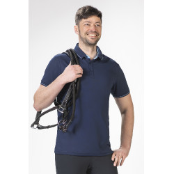 Polo voor heren Classico HKM Blu scuro