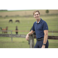 Polo voor heren Classico HKM Blu scuro